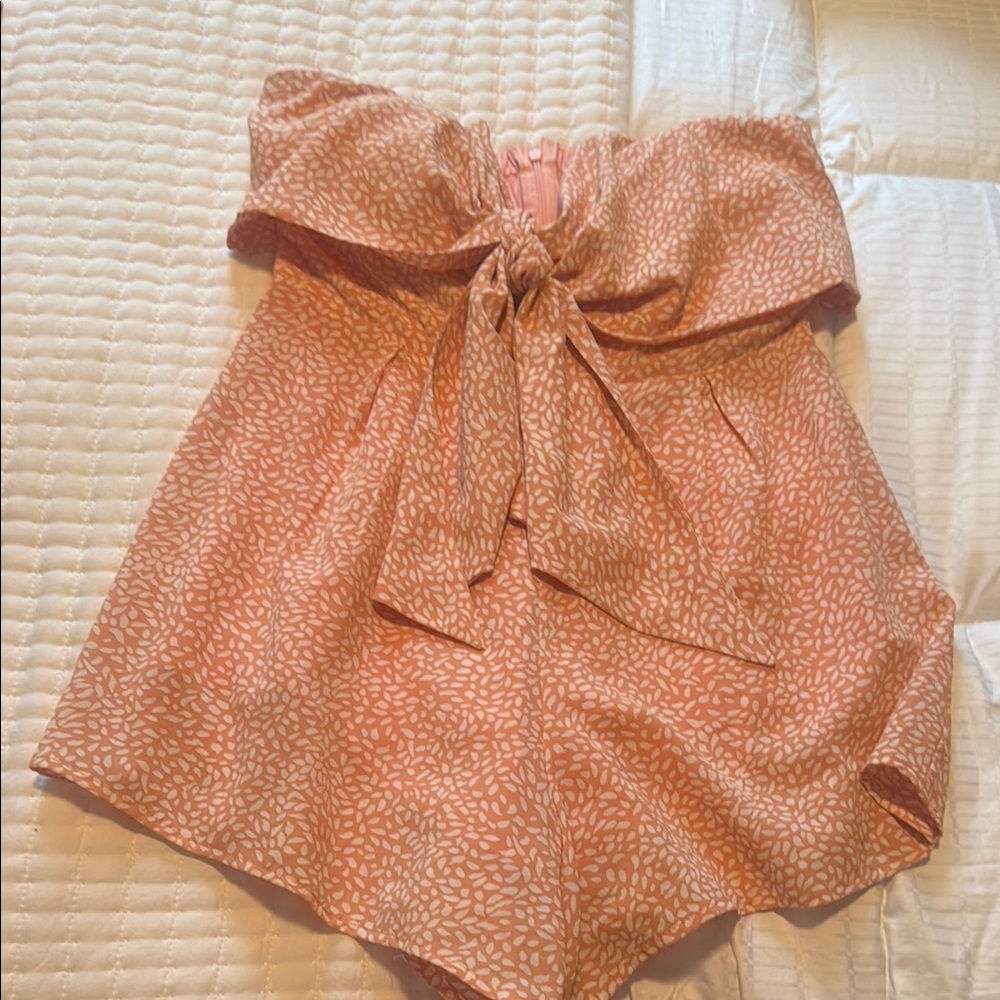 Pink Off-Shoulder Romper